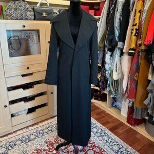 YOHJI YAMAMOTO BLACK SIZE 2 STUNNING COAT